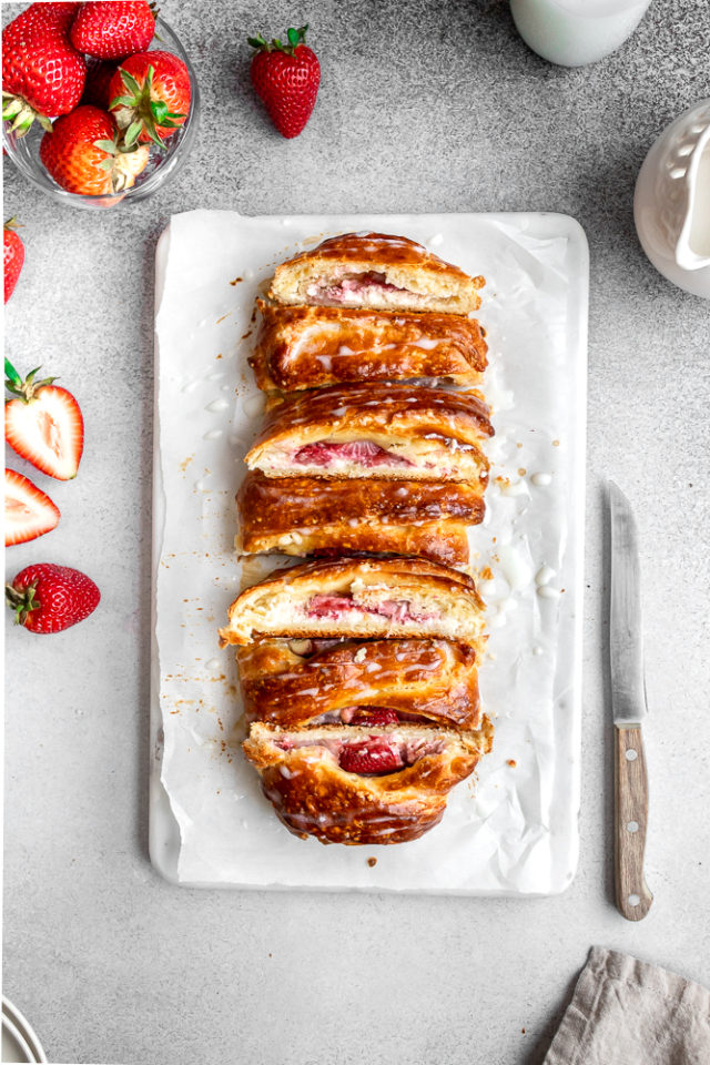 Homemade Strawberry Cream Cheese Danish Tasty Treat Pantry