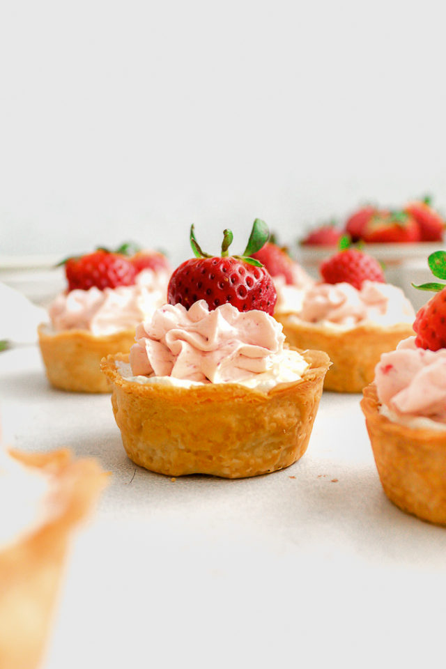 Mini strawberry tarts with cream cheese Tasty Treat Pantry