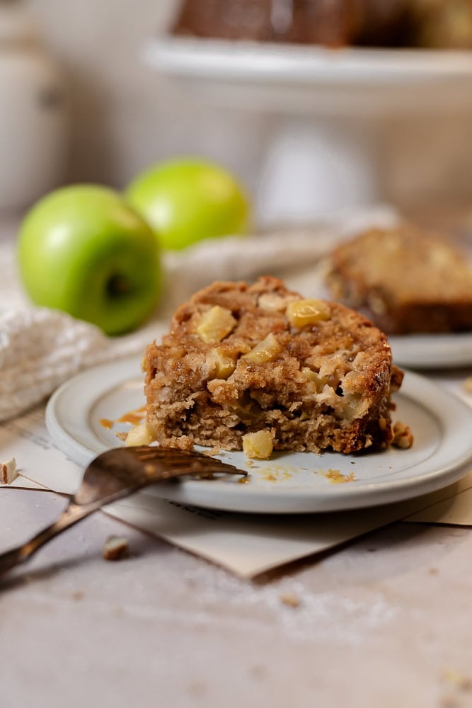 slice of apple cake